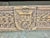 Early 19th Century Monumental Spanish Carved Wood Bench, Linen Upholstery, 19th Century For Sale - Image 5 of 13