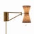 Regina Andrew Gable Swing Arm Sconce, Antique Natural Brass with Storm Blue Shade For Sale - Image 4 of 8