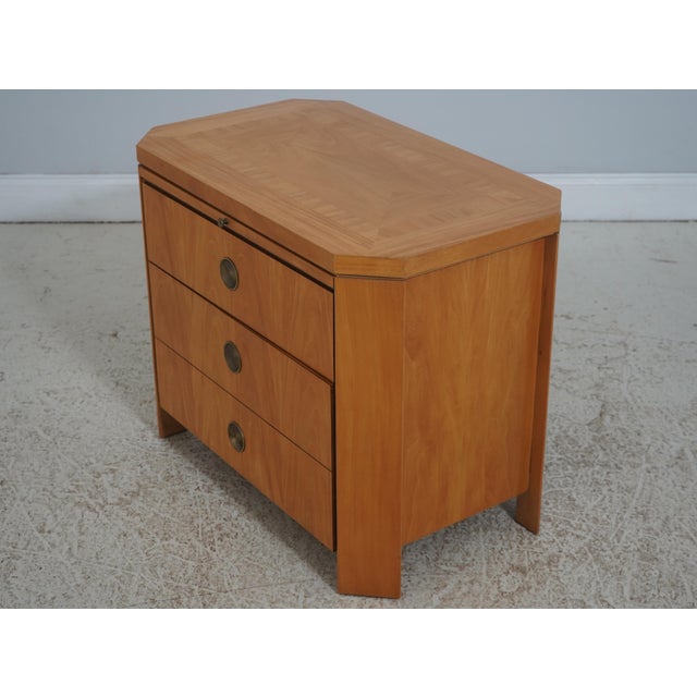 Modern Pair of Baker Charles Pfister Primavera 2 Drawer Nightstands For Sale - Image 3 of 18