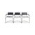 Black Italian Bauhaus Cantilever Chairs, Set of 3 For Sale - Image 8 of 8