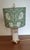 Lenox lamp with original finial and William Morris pimpernel shade. The shade matches the upholstered chair also located...