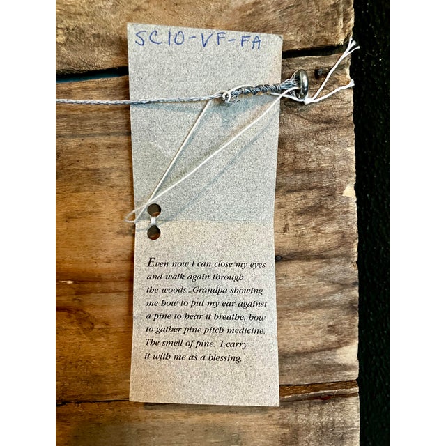 1990s Framed Limited Edition Etching With Poem by Ellen Kort, Featuring Reclaimed Barn Wood Frame For Sale - Image 14 of 14