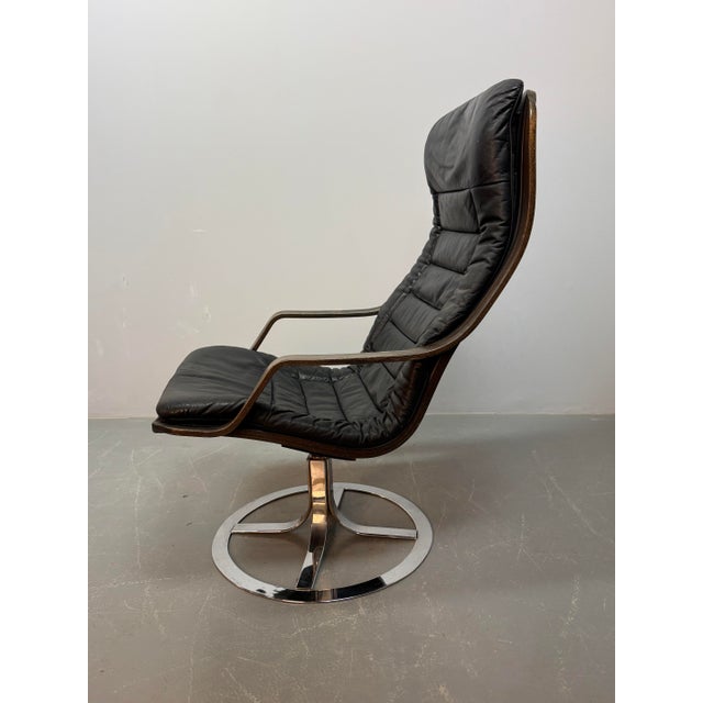 Mid-Century Design Göte Möbler T213 Swivel Chair, Sweden, 1970s For Sale - Image 9 of 14