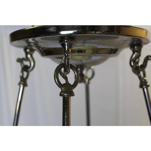 Mid Century Modern Glass Chandelier For Sale - Image 10 of 10