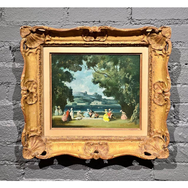 English Raoul Millais – Picnic by the Lake – British Fête Galante Oil Painting For Sale - Image 3 of 13