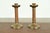 Roycroft Arts & Crafts Brass Finished Hammered Copper Candlesticks, Pair For Sale - Image 9 of 9