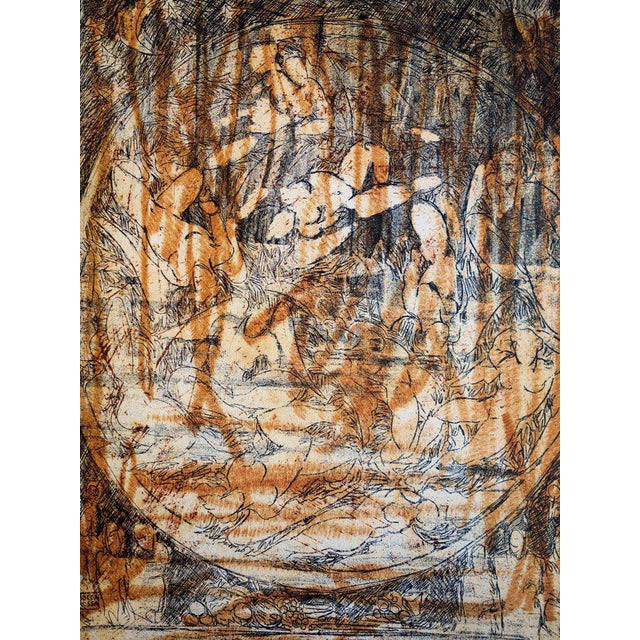 Patrick Bocca Rossa (1954) Languid Body Original color etching Signed in pencil Limited edition of 60 copies (the number...