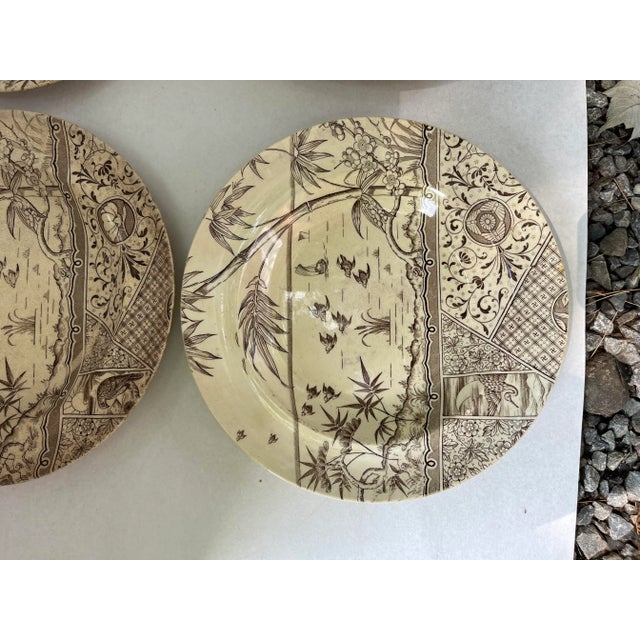 Late 19th Century Brown Chinoiserie Bowls Set of 4 For Sale - Image 5 of 13