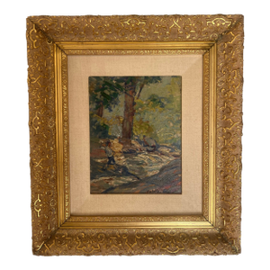 Mid Century Oil Painting by Angelo Charles Scibetta, C. 1940's