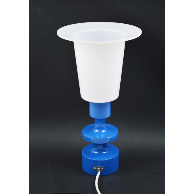 Luxus Swedish Table Lamp by U. & O. Kristiansson for Luxus, 1970s For Sale - Image 4 of 9
