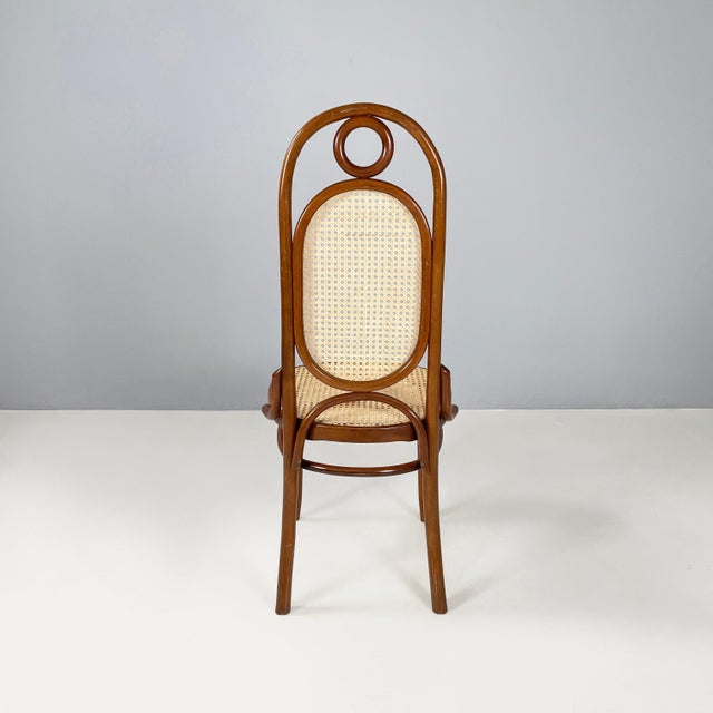 1950s Italian Chair in Straw and Wood, 1950s For Sale - Image 5 of 18