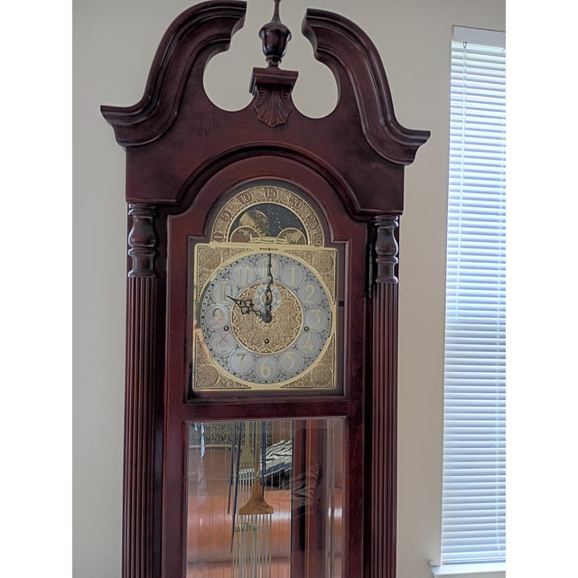 Traditional Howard Miller Grandfather Clock For Sale - Image 3 of 13