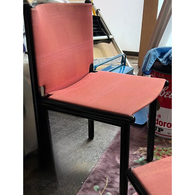 Cassina Caprile Dining Chair Set of 6 by Gianfranco Frattini for Cassina, Circa 1980 For Sale - Image 4 of 7