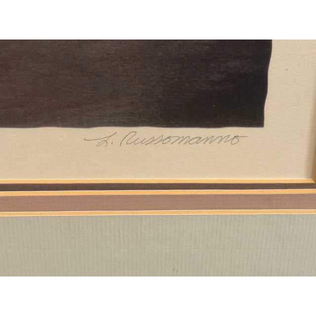 Late 20th Century Louis Russomanno "Interlude" Signed Limited Edition Lithograph, 133/300, Framed With Original Coa For Sale - Image 4 of 10