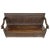 Rare Antique English Oak Bench W/Storage For Sale - Image 4 of 9