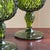 1960s Avocado Green Pressed Glass Goblets — Set of 4 For Sale - Image 9 of 13