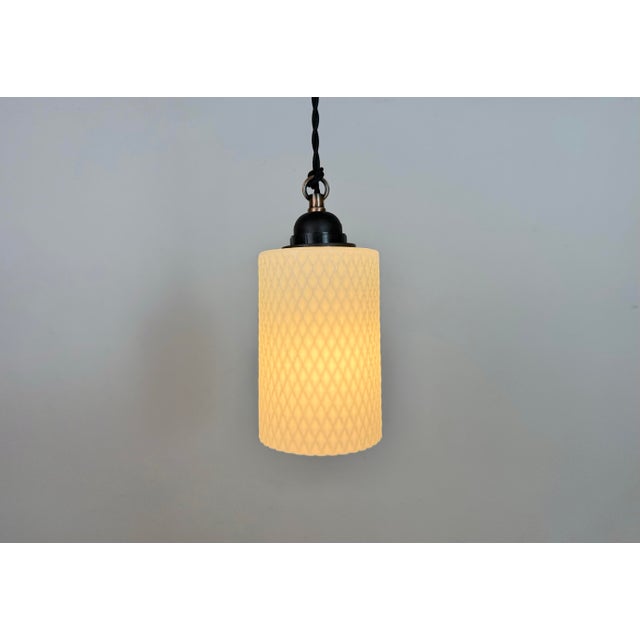 Vintage Glass Ceiling Light, 1970s For Sale - Image 12 of 13