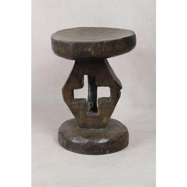 Vintage Tonga Stool in Wood For Sale - Image 5 of 5