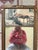 Rustic European Antique Trumeau Mirror With Woman Playing Piano For Sale - Image 3 of 4
