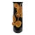 Vintage Hungarian Studio Art Pottery Ceramic Vase Wi/Applied Chestnut Relief 12" For Sale