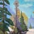 Winter Landscape Oil Painting Signed Audrey Milligan, Snowy Forest Scene For Sale - Image 4 of 12