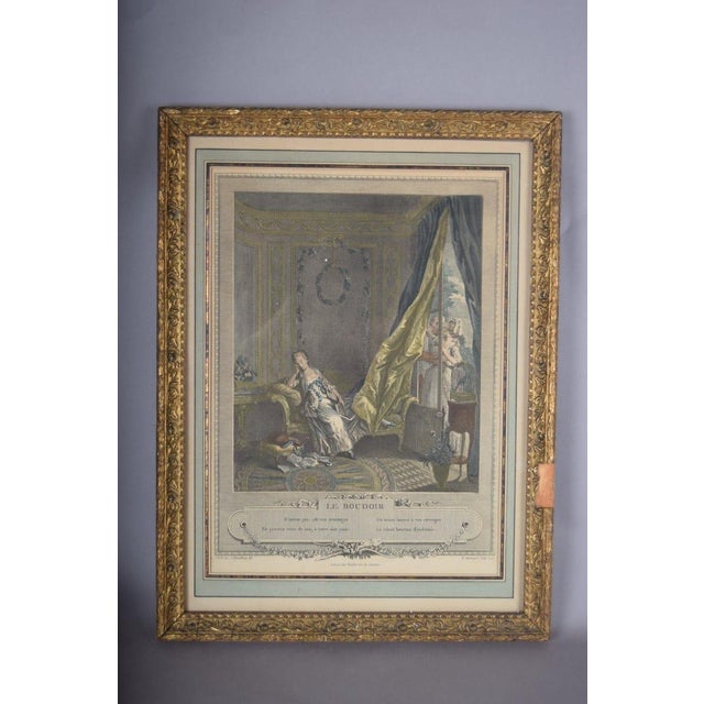 Hand-colored engravings like this one were produced in Paris in the final decades of the 18th century by pairing a...