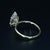 3ct Lab-Grown Moval Diamond Solitaire Engagement Ring in 14k Yellow Gold Size 8 For Sale - Image 4 of 8