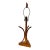 Vintage Figural Bamboo Table Lamp, Coastal Italian Riviera Organic Modern For Sale