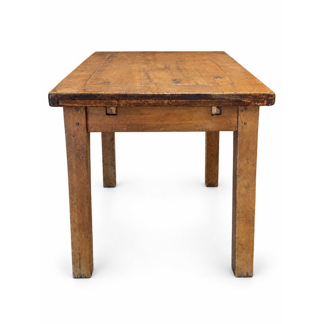 Antique French Oak Farmhouse Dining Table, 1900 For Sale - Image 6 of 11