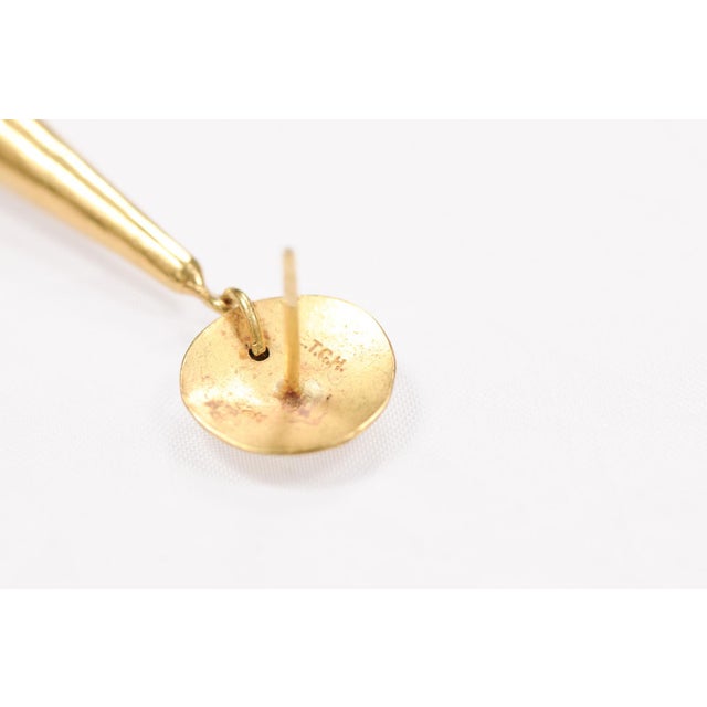 Ancient Roman Arrowhead Earrings W/ 21k For Sale - Image 9 of 11