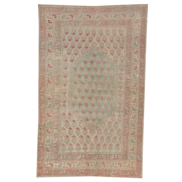 Vintage Washed Out Runner- 4′3″ × 6′10″ For Sale