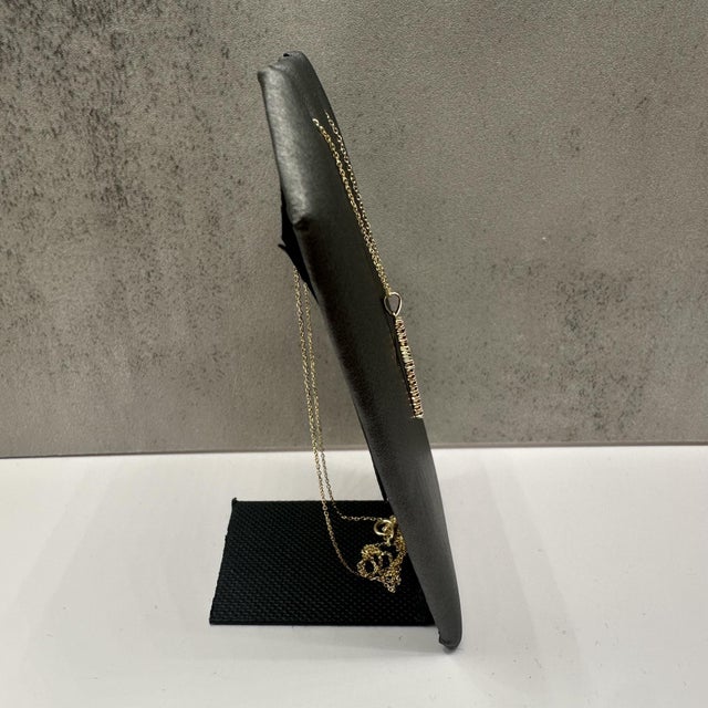 Contemporary Ruby Cross Necklace in 14kt Yellow Gold – 0.20ctw, 18in, New For Sale - Image 3 of 5