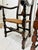 Pair of Antique 18th Century Queen Anne Style Mahogany Armchairs With Rush Seats For Sale - Image 9 of 14