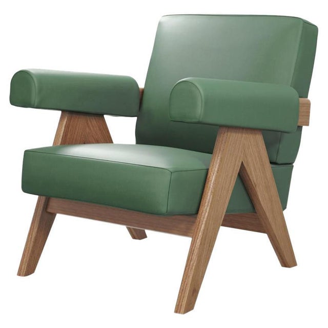 Black 053 Capitol Complex Armchair by Pierre Jeanneret for Cassina For Sale - Image 8 of 8