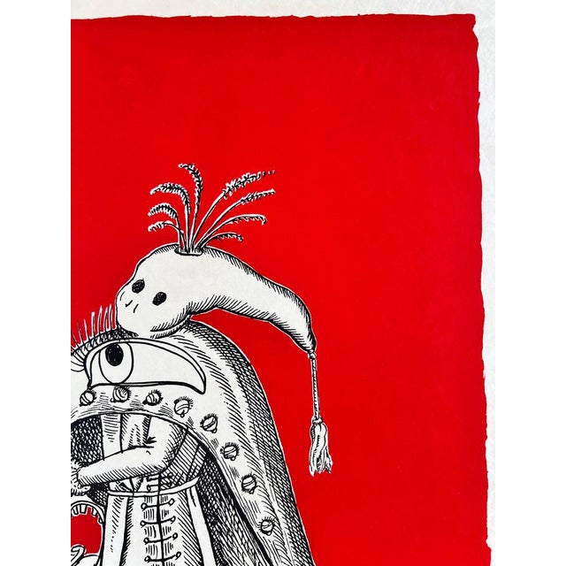 Salvador Dali, Les Songes Drôlatiques de Pantagruel, Planche XXV, 1973, Lithograph For Sale - Image 4 of 10