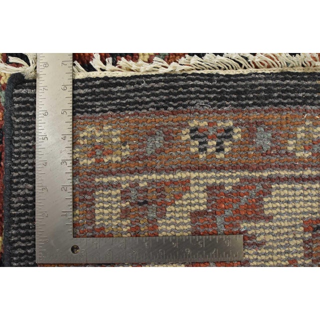 Heriz Rug 8’2” X 10’1” Blue Wool Traditional Hand-Knotted Oriental Carpet For Sale - Image 15 of 15