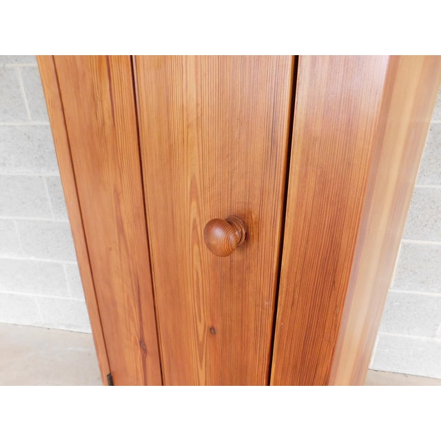 Custom Hand Crafted Shaker Style White Pine Chimney Storage Cabinet 22"w X 72"h For Sale - Image 15 of 17