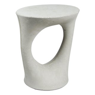 Kreten Side Table, Grey, Short, by Souda, Modern, Organic, Concrete End Table For Sale