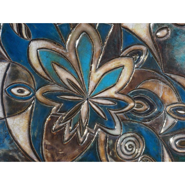 Positive Thinking Raku Ceramic Sculptural Centerpiece, 2025 For Sale - Image 4 of 12