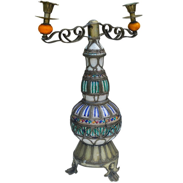 Early 20th Century Antique Moorish Candleholders For Sale - Image 5 of 11