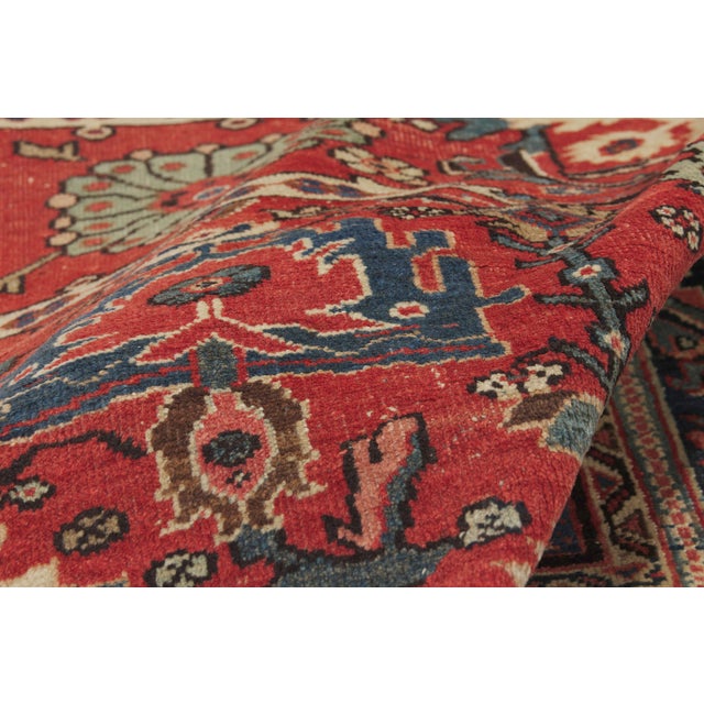 Antique Persian Mahal Rug, 11'00 X 14'05 For Sale In Dallas - Image 6 of 10
