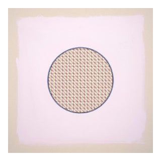 Pastel Lavender-Pink Abstract Minimal Circle Art Print by Emily Keating Snyder | 24 X 24 Unframed Print For Sale