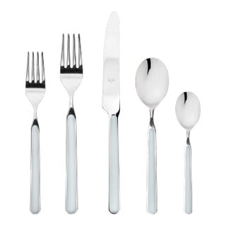 Mepra Fantasia 5-Piece Flatware Set, Light Blue For Sale