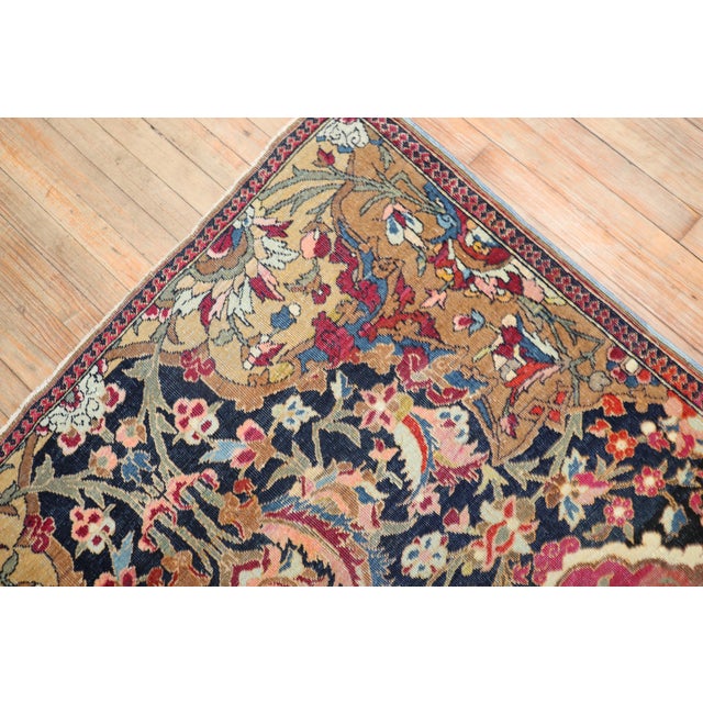 Persian Antique Persian Isfahan Rug - 4'9" x 6'9" For Sale - Image 3 of 12