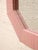 Mid 20th Century Vintage Postmodern Octagonal Mirror With Pink Textile Frame For Sale - Image 5 of 8