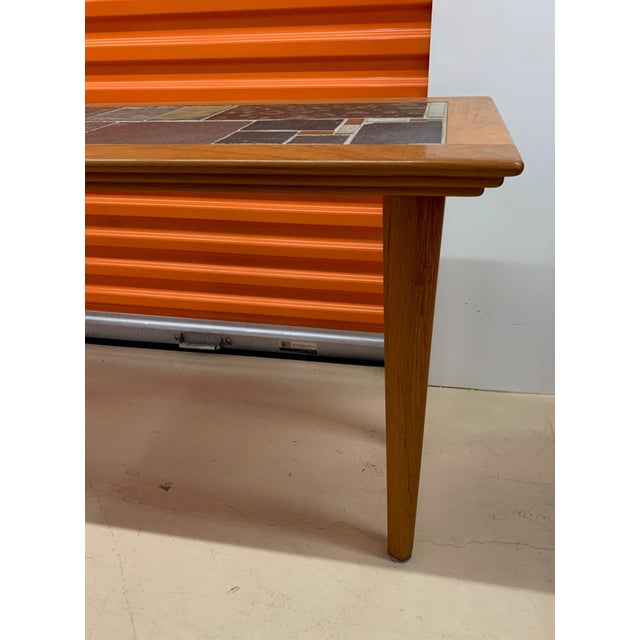 Dutch Scandinavian Tile Top Sofa Table Chairish