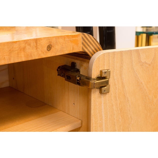 Vintage Henredon Scene Two Olive Burlwood Credenza Cabinet For Sale In Detroit - Image 6 of 6