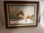 Vintage Oil Painting 1976Winter Village Scene Signed Preski Framed Original Art For Sale - Image 4 of 9