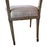 Cream Pair of Antique Gustavian Style Open Back Chairs With Diamond Pattern Upholstery For Sale - Image 8 of 10