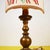 Vintage Metal Table Lamp with Hand-Painted Lampshade For Sale - Image 6 of 10